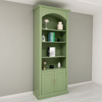 Bogen Bücherregal Landhausstil, 50 cm Tiefe