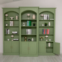 Bogen Bücherregal Landhausstil, 50 cm Tiefe lackiert