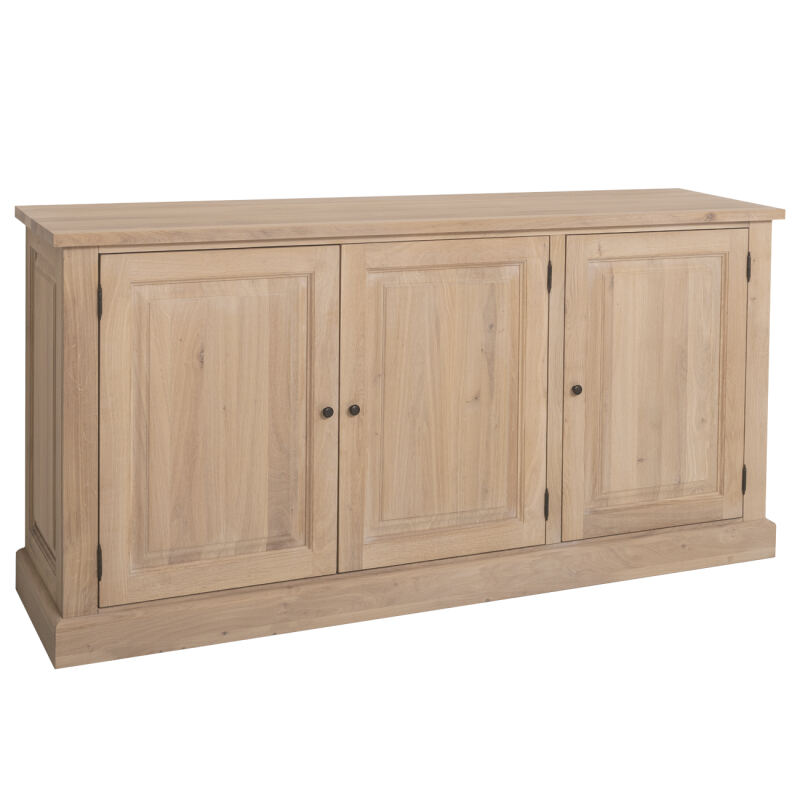 Landhaus Sideboard mit Holztüren Massivholz Eiche