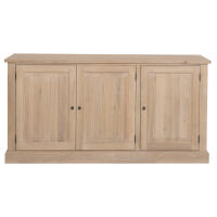Landhaus Sideboard mit Holztüren Massivholz Eiche