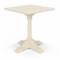 Küchentisch eckig 70x70 cm cremefarbig