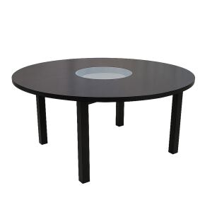 Großer Familientisch 160cm schwarz