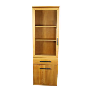 BÃ¼cher Vitrine Flachsockel Massivholz...