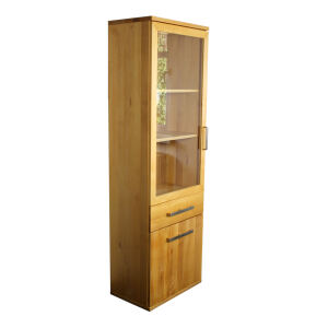 BÃ¼cher Vitrine Flachsockel Massivholz Buche geÃ¶lt