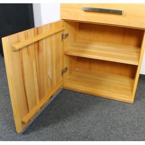 BÃ¼cher Vitrine Flachsockel Massivholz Buche geÃ¶lt