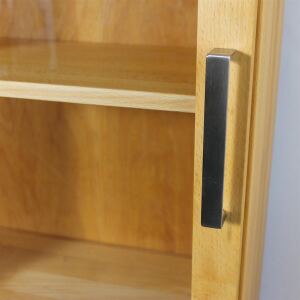 BÃ¼cher Vitrine Flachsockel Massivholz Buche geÃ¶lt