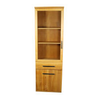 BÃ¼cher Vitrine Flachsockel Massivholz Buche geÃ¶lt