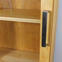 BÃ¼cher Vitrine Flachsockel Massivholz Buche geÃ¶lt