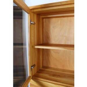 Hochschrank Vitrine Massivholz Kernbuche geÃ¶lt