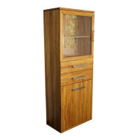 Hochschrank Vitrine Massivholz Kernbuche geÃ¶lt