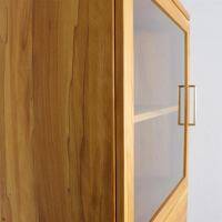 Hochschrank Vitrine Massivholz Kernbuche geÃ¶lt