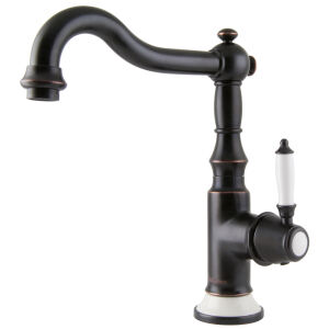 Retro Wasserhahn Küche schwarz