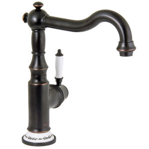 Nostalgischer Wasserhahn für die Küche schwarz