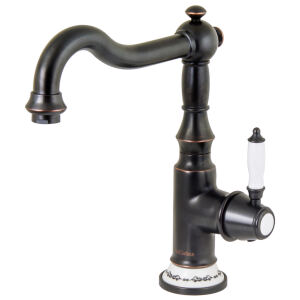 Nostalgischer Wasserhahn für die Küche schwarz