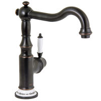 Nostalgischer Wasserhahn für die Küche schwarz