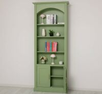 Bogen Bücherregal im Landhausstil blassgrün