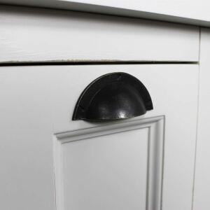 Landhaus KÃ¼chen GewÃ¼rzschrank mit Auszug altweiÃŸ lackiert