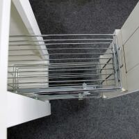 Landhaus KÃ¼chen GewÃ¼rzschrank mit Auszug altweiÃŸ lackiert