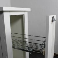Landhaus Küchen Gewürzschrank mit Auszug altweiß lackiert