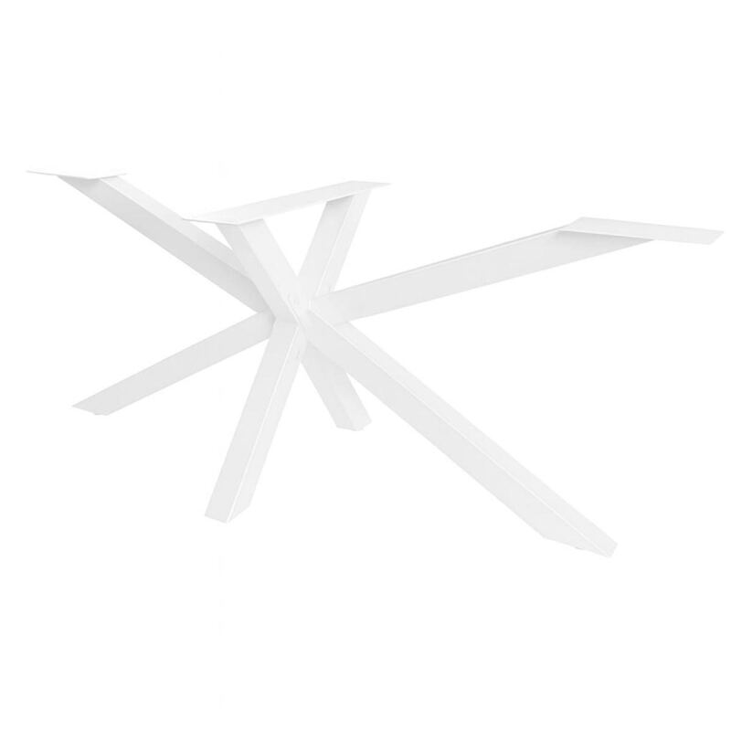 XXL-Tischgestell aus Metall Spider-Form weiß
