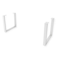 Tischgestell Set aus Metall U-Form weiß