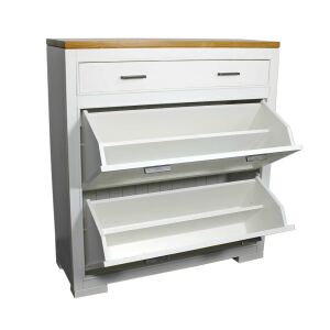 Landhaus Schuhschrank mit Kippfächern...