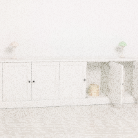 TV Sideboard im Landhausstil weiß