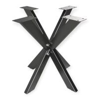 Tischgestell Spider rund Metall schwarz