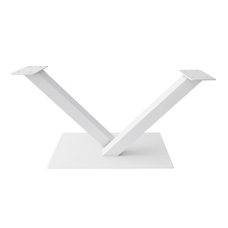 Tischgestell V-Form XL aus Metall weiß