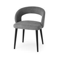 Essgruppe "Scandi" 5-teilig Esstisch Baumkante 160x90 Eiche mit 4 Stühlen