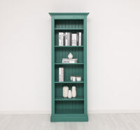 schmales Landhaus-Bücherregal patinagrün