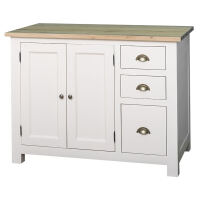 Spülbecken Küchenmodul drei Schubladen im Landhausstil