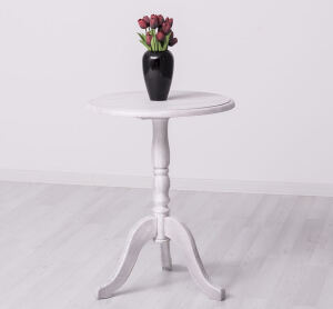 Beistelltisch weiß Landhaus tief gebürstet