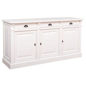 Holz Sideboard weiß im Landhausstil