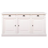 Holz Sideboard weiß im Landhausstil