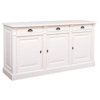 Holz Sideboard weiß im Landhausstil