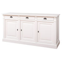 Holz Sideboard weiß im Landhausstil