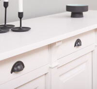 Holz Sideboard weiß im Landhausstil