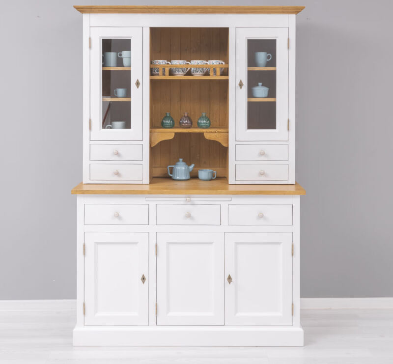 Buffetschrank Landhausstil weiß aus Massivholz