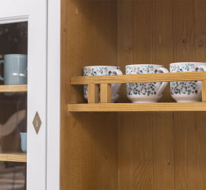 Buffetschrank Landhausstil weiß aus Massivholz
