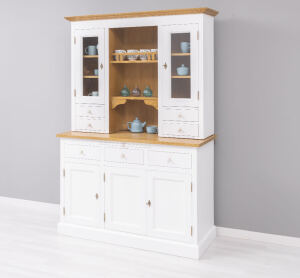 Buffetschrank Landhausstil weiß aus Massivholz