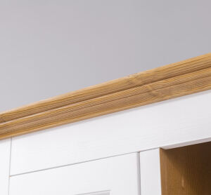 Buffetschrank Landhausstil weiß aus Massivholz