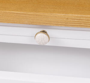 Buffetschrank Landhausstil weiß aus Massivholz