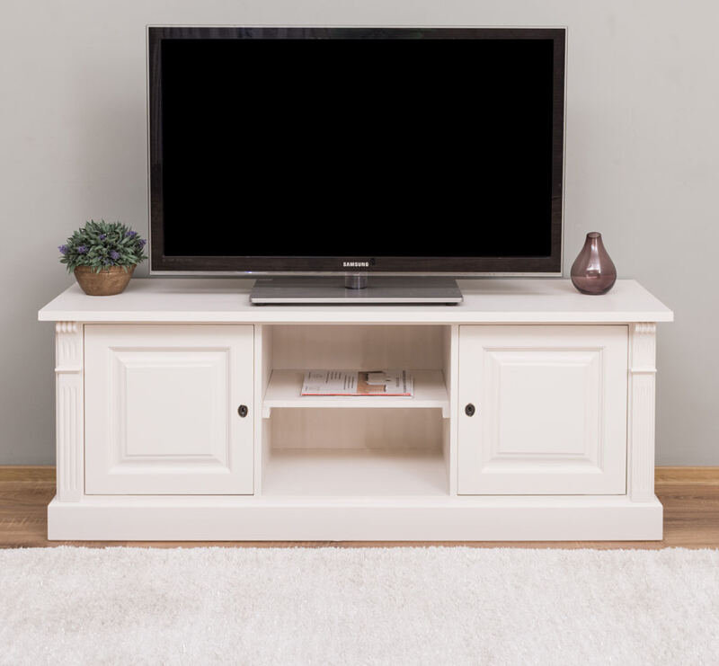 TV Lowboard cremeweiß im Landhausstil