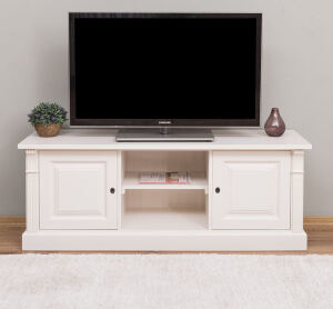 TV Lowboard cremeweiß im Landhausstil