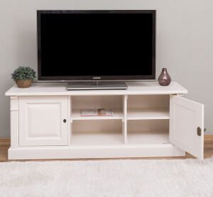 TV Lowboard cremeweiß im Landhausstil