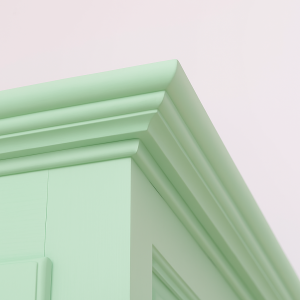 großer Kleiderschrank im Landhausstil - Landhaus-Schrank in mint-türkis