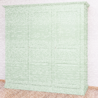 großer Kleiderschrank im Landhausstil - Landhaus-Schrank in mint-türkis