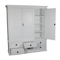Landhaus Kleiderschrank 3-Türig, weiß Shabby Chic