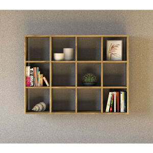 Schlichtes CD-Regal Massivholz Wildeiche